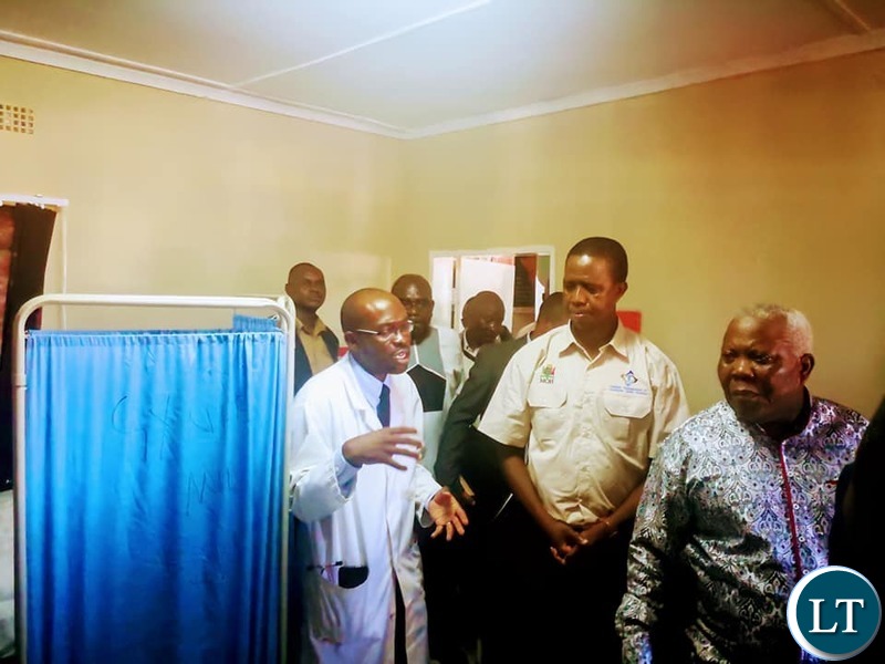 President Lungu at the launch of Community Market Initiative Health Services at Soweto Market