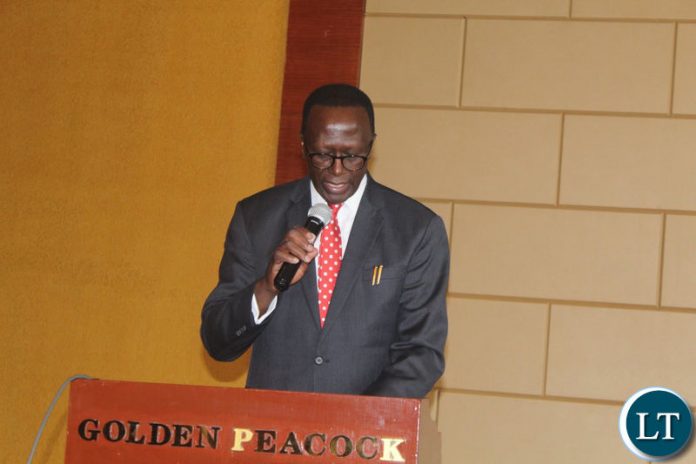 Information and Broadcasting Permanent Secretary Chanda Kasolo speaking at the official opening of the Media Self Regulation Insaka Information and Broadcasting Permanent Secretary Chanda Kasolo speaking at the official opening of the Media Self Regulation Insaka