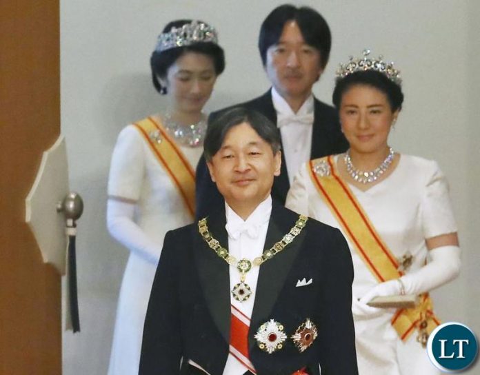 Japan's Emperor Naruhito, Empress Masako, Crown Prince Akishino and Crown Princess Kiko