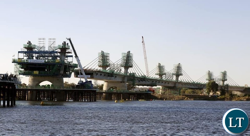 The multi-million-dollar Kazungula Bridge in Kasane.