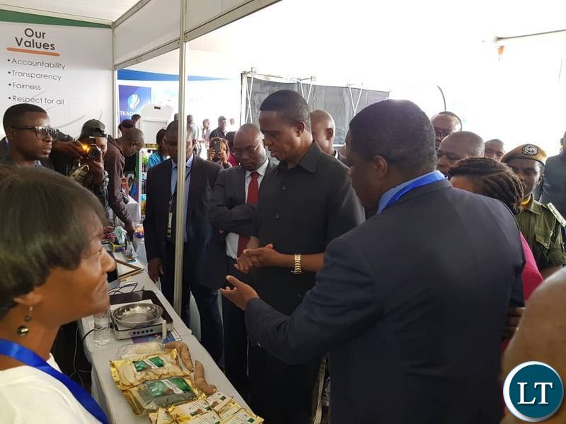 President Lungu at the CB Expo