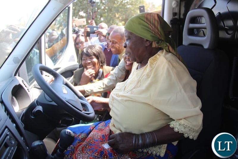 Chieftainess Mungule of the Lenje people of Katuba district in Central Province