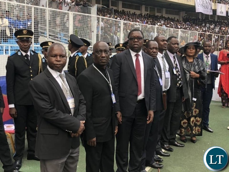 The Zambia Delegation that accompanied President Lungu to the Funeral