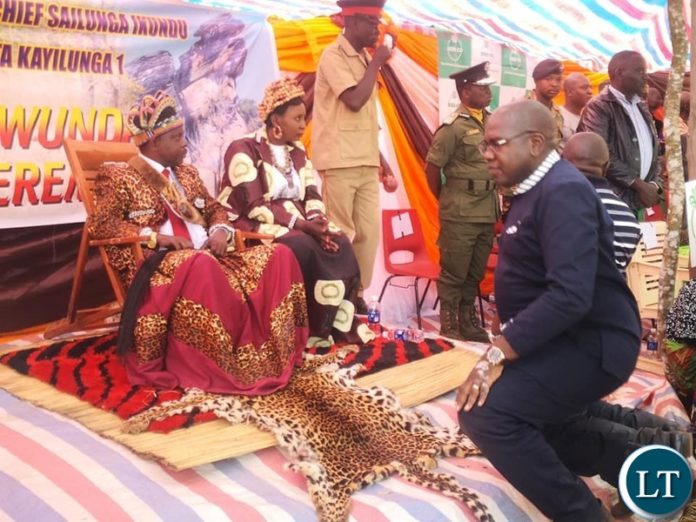 Health Minister of the Republic of Zambia, Hon. Dr. Chitalu Chilufya was Guest of Honour at the dazzling Nyawunda Traditional Ceremony of the Lunda speaking people of Mwinilunga district in North Western Province