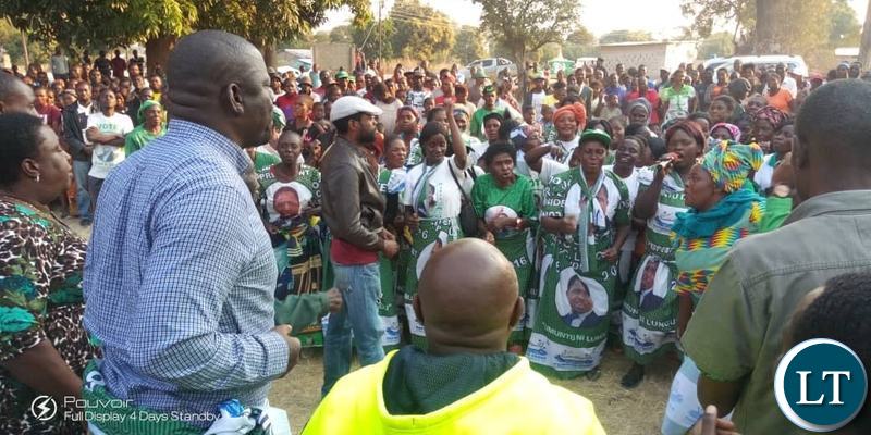 Patriotic Front Secretary General Davies Mwila Receiving Defectors
