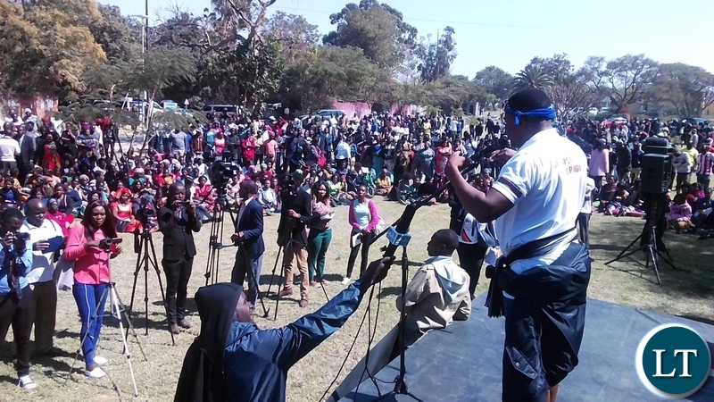 Rally for the Launch of the Red Card Campaign
