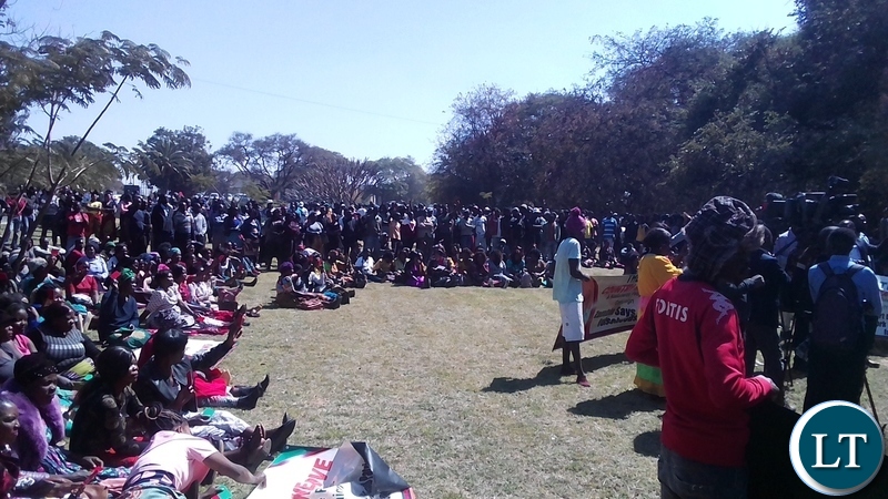 Rally for the Launch of the Red Card Campaign
