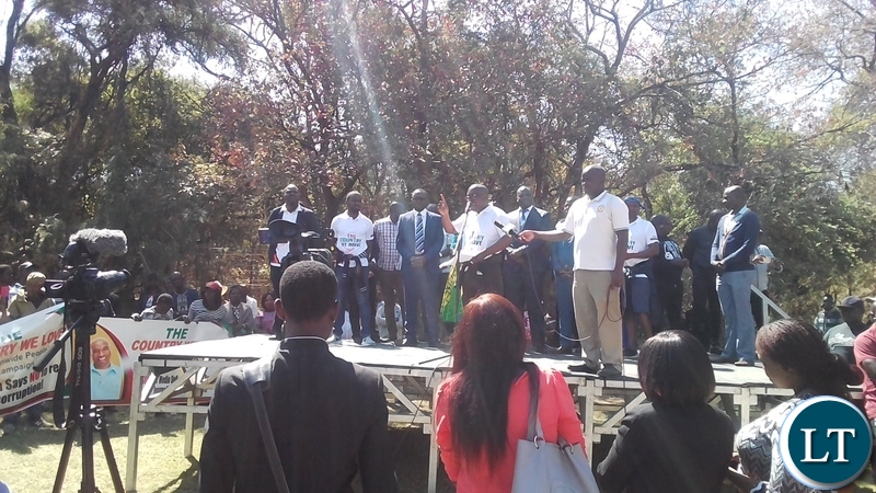 Rally for the Launch of the Red Card Campaign