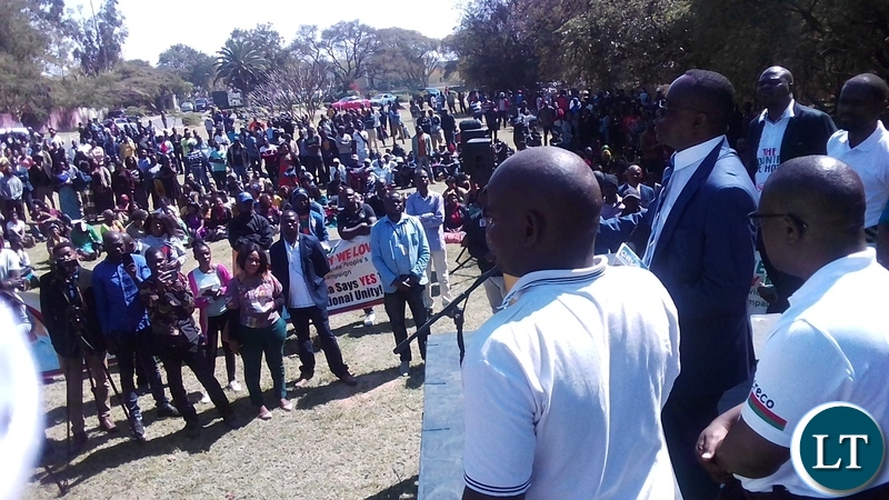 Rally for the Launch of the Red Card Campaign