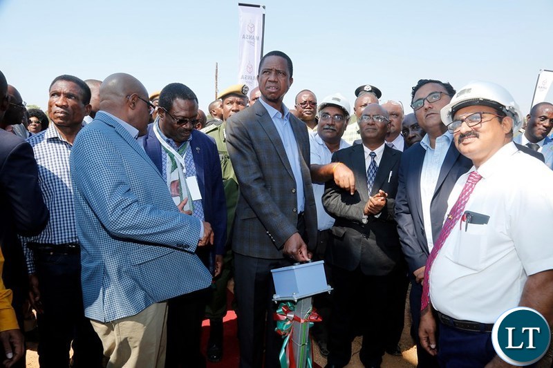 President Lungu at the Launch of Mansa Sugar