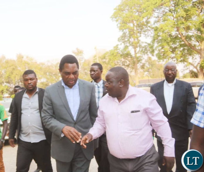 HH arriving at Lusaka Central Prison to visit Dr Kambwili