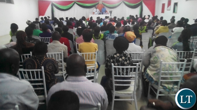 Kabwe's Public Forum organised by the Young African Leaders Initiative (YALI) with the backing of the Constitutional Reform and Education Coalition (CRECO)