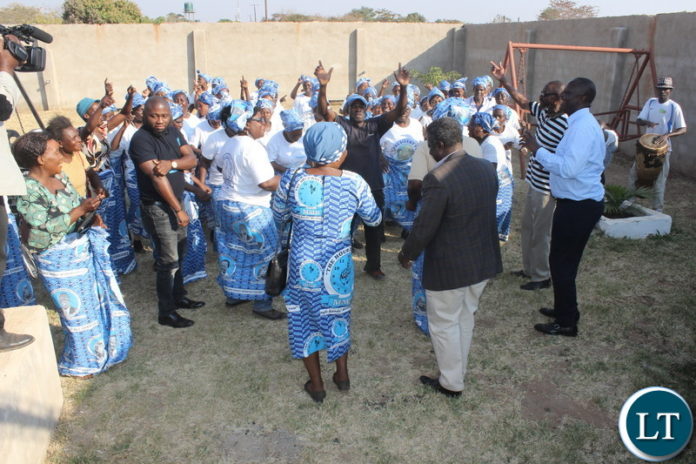 Mutati Joins The MMD Livingstone Choir In A Song During The Monze Meeting