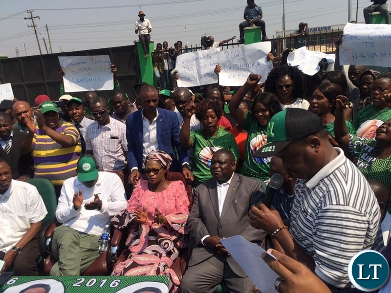 The Event where PF Cadres Presented a Petition against Kambwili