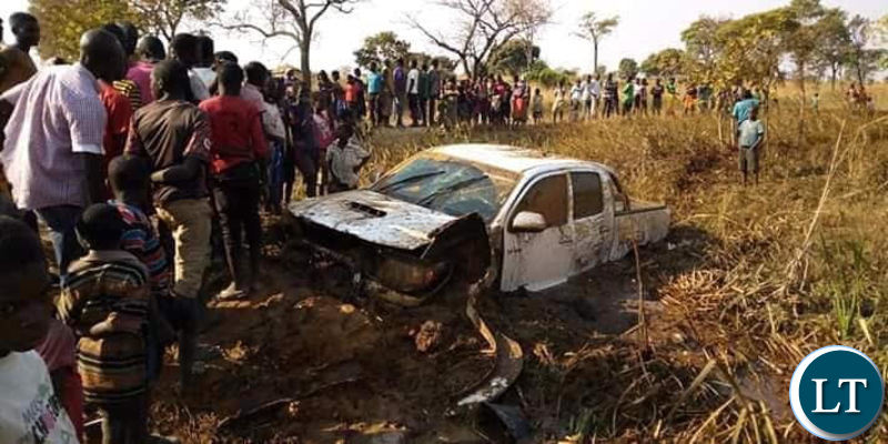he scene of the accident involving Mr Felix Mutati and others