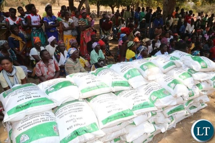 The Minister in the office of the Vice President Hon. Olipa Phiri and the Disaster Management and Mitigation Unit (DMMU) National Coordinator Mr. Chanda Kabwe have concluded the relief food distribution exercise in some parts of Eastern Province which were affected by Droughts .