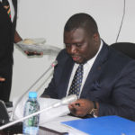 Hon. Rapheal Nakachinda chairing a sitting of the parliamentary select committee on the Constitutional Amendment Bill.
