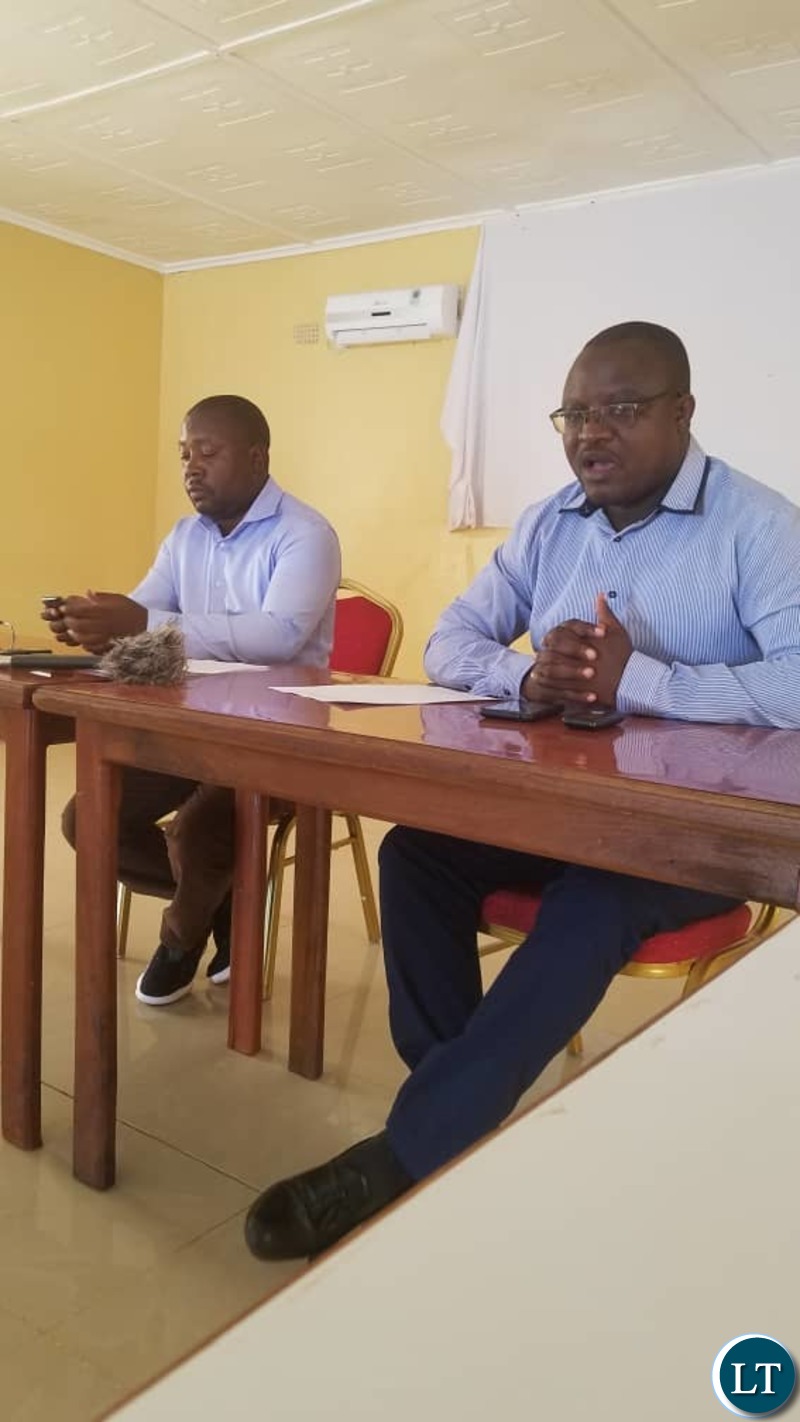 Media Briefing held by YALI in Kasama