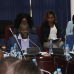 PF Secretary General Davies Mwila making the party’s submission to the parliamentary select committee on the Constitutional Amendment Bill