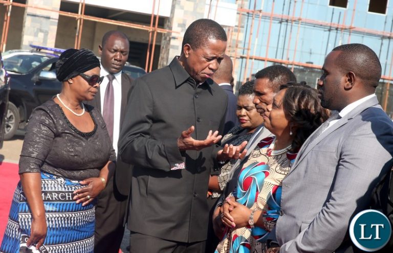 President Lungu attends late aunt’s funeral