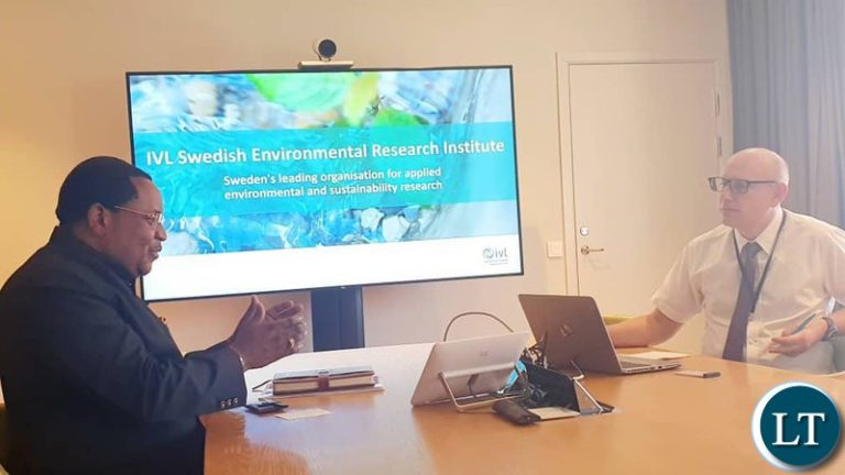 Zambia, Swedish research institute agree on funding, water project collaboration