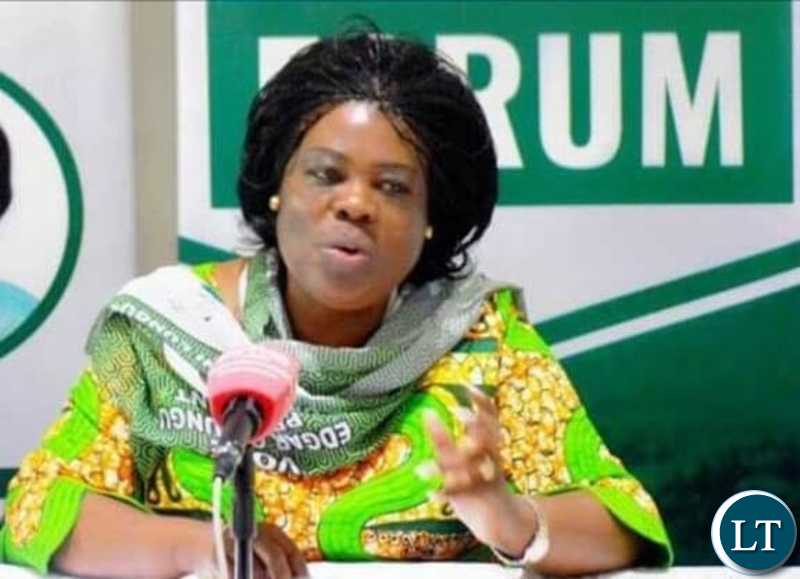 Minister of Lands, Natural Resources and Environmental Protection Jean Kapata