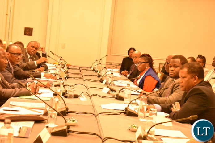 Minister Chiteme, PS Chabala, Director Mulele and President Kagame 25-09-2019