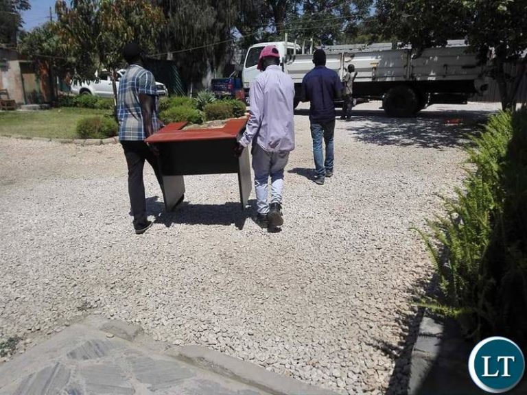 Government Bailiffs pounce on  Mr. Charles Chanda’s offices