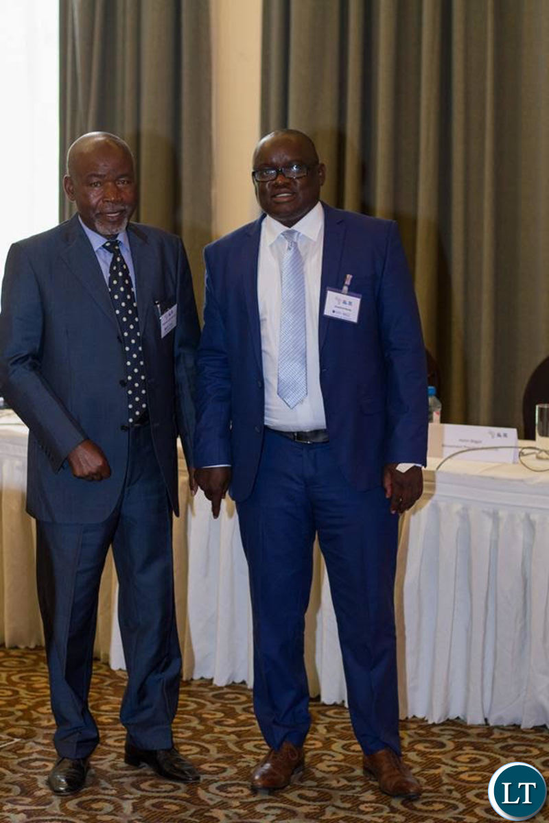 Mr Banda and UPND Chairperson for International Relations Ambassador Mulondwe Muzungu at one of the Africa Liberal Network events