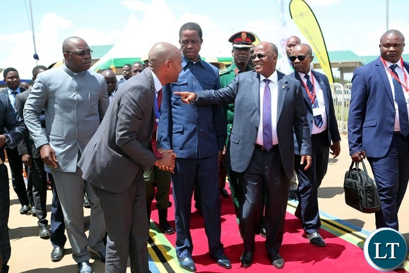 PRESIDENT Edgar Chagwa Lungu and His Tanzanian counterpart, President John Pombe Magufuli commissioning the Tunduma -Nakonde One Stop Border Post.