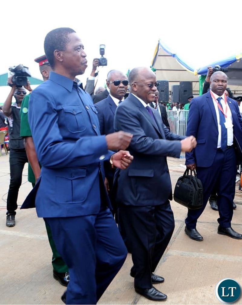 PRESIDENT Edgar Chagwa Lungu and His Tanzanian counterpart, President John Pombe Magufuli commissioning the Tunduma -Nakonde One Stop Border Post.