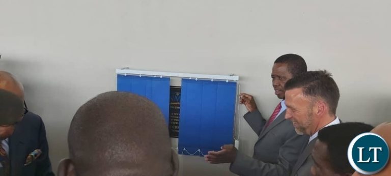 President  Lungu commissions a Milling  plant that will mill  600 metric tonnes of wheat per day