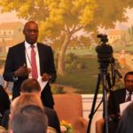 Finance Minister Dr BWALYA NG’ANDU addressing  investors from North America, South America, Europe, Middle-East and Asia, at an Investors Forum held at the Hay Adams Hotel in Washington DC, USA