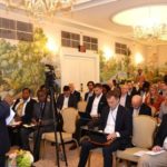 Finance Minister Dr BWALYA NG’ANDU addressing  investors from North America, South America, Europe, Middle-East and Asia, at an Investors Forum held at the Hay Adams Hotel in Washington DC, USA