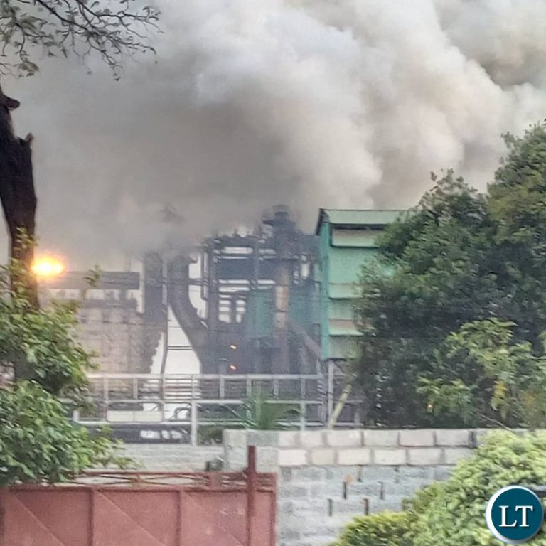 Nchanga Smelter catches fire