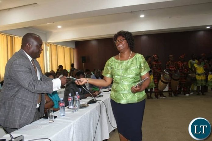 MINISTER of Works and Supply Honourable SYLVIA BAMBALA CHALIKOSA