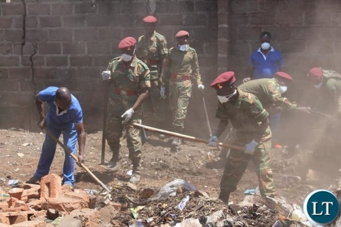 SPECIAL FORCES IN NDOLA CLEAN UP MARKETS