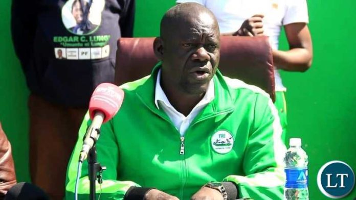 Patriotic Front Secretary General Hon. Davies Mwila Patriotic Front Secretary General Hon. Davies Mwila