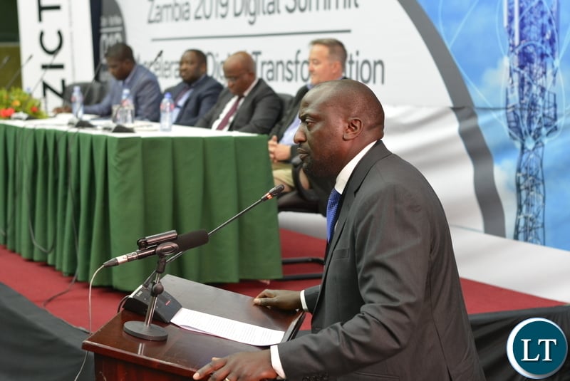 Patrick Mutimushi, Director General ZICTA (presenting his speech to summit attendees)