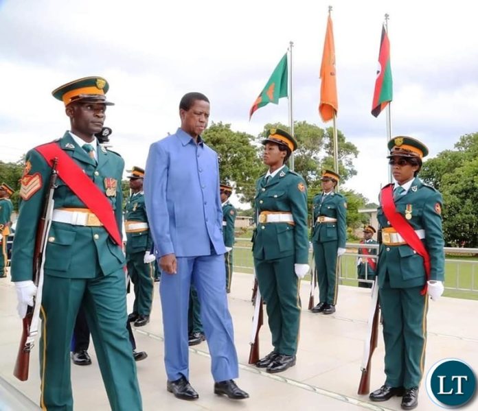 President Lungu at the Combined Graduation Ceremony of the 22nd Command Staff Course and 45th University of Zambia Defense and Security Studies on Thursday 28 November, 2019. Pictures by ROYD SIBAJENE/ZANIS President Lungu at the Combined Graduation Ceremony of the 22nd Command Staff Course and 45th University of Zambia Defense and Security Studies on Thursday 28 November, 2019. Pictures by ROYD SIBAJENE/ZANIS