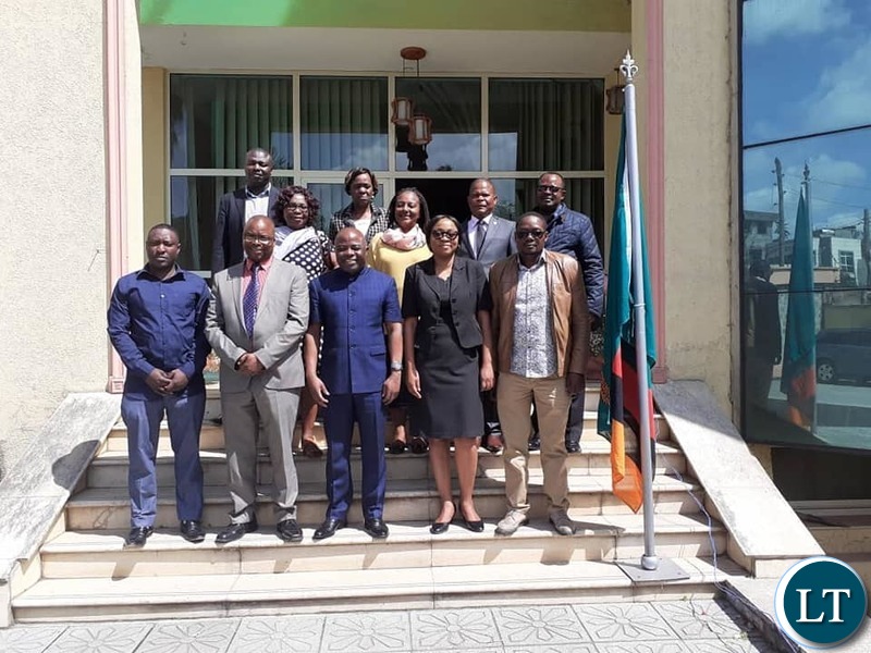 Home Affairs Minister Hon. Stephen Kampyongo with Diplomats in Ethiopia