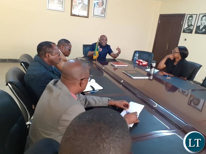 Home Affairs Minister Hon. Stephen Kampyongo addressing Diplomats in Ethiopia