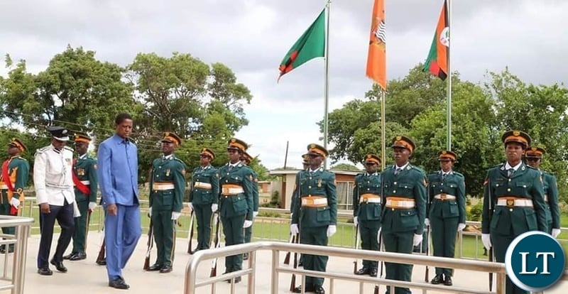 President Lungu at the Combined Graduation Ceremony of the 22nd Command Staff Course and 45th University of Zambia Defense and Security Studies on Thursday 28 November, 2019. Pictures by ROYD SIBAJENE/ZANIS