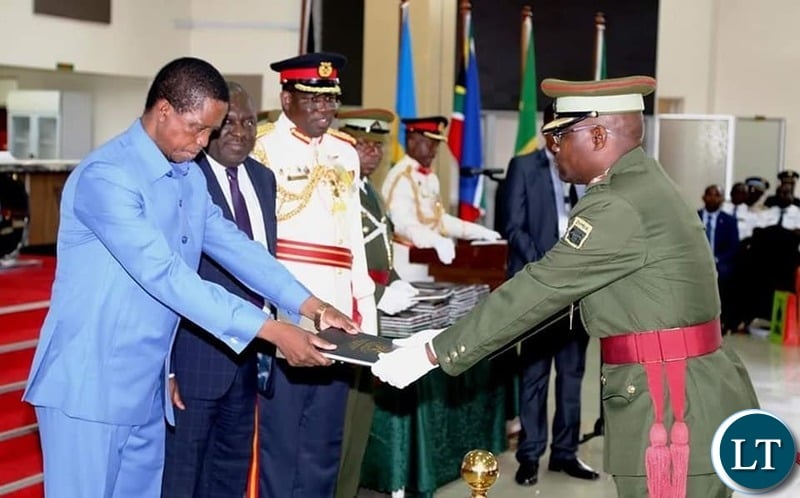 President Lungu at the Combined Graduation Ceremony of the 22nd Command Staff Course and 45th University of Zambia Defense and Security Studies on Thursday 28 November, 2019. Pictures by ROYD SIBAJENE/ZANIS