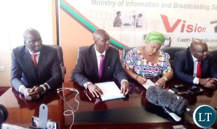 Addressing journalists in Lusaka Wednesday morning Minister of Mines and Minerals Development Hon Richard Musukwa