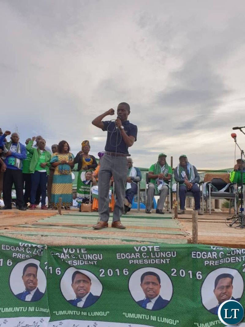 Copperbelt Patriotic Front Provincial Chairman Nathan Chanda