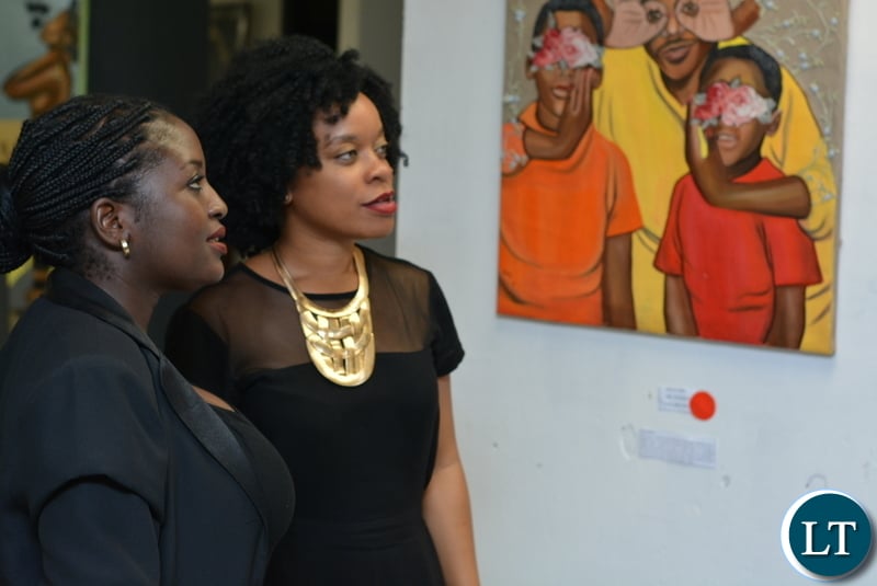 Guests at a solo art exhibition themed “The Gate Keepers of Morality”, at the ALN Building in Longacres