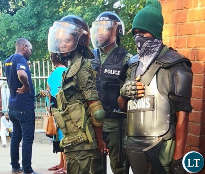 Heavy police presence at Livingstone High Court