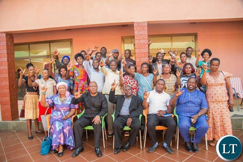 MMD leadership with members of their party Structures in Mazabuka