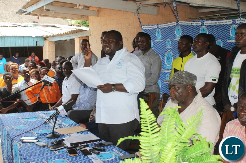 Raphael Nakacinda addressing his faction in MMD